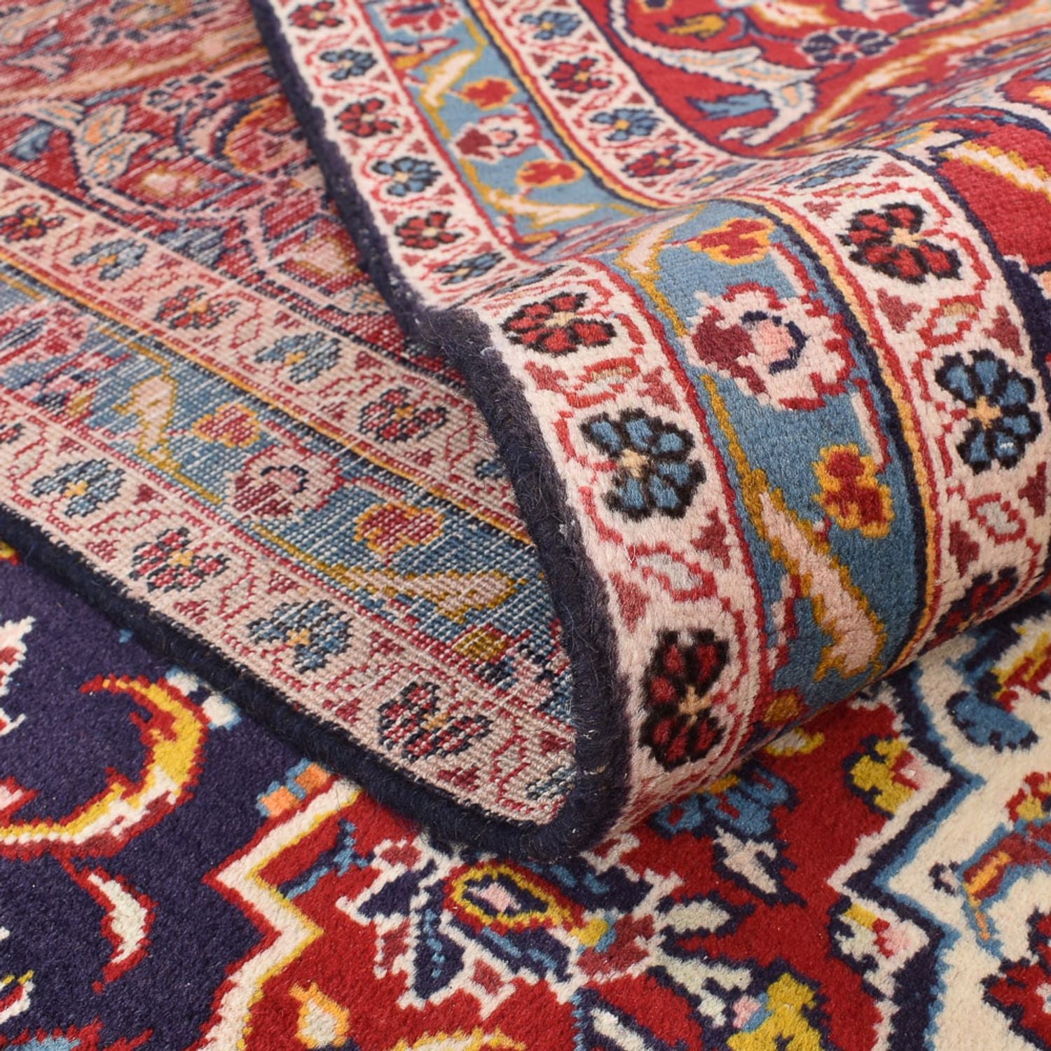 Tapis persan - Keshan - 340 x 255 cm - rouge foncé