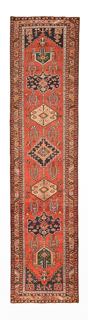 Tapis de couloir Tapis persan - Nomadic - 445 x 105 cm - rouge clair