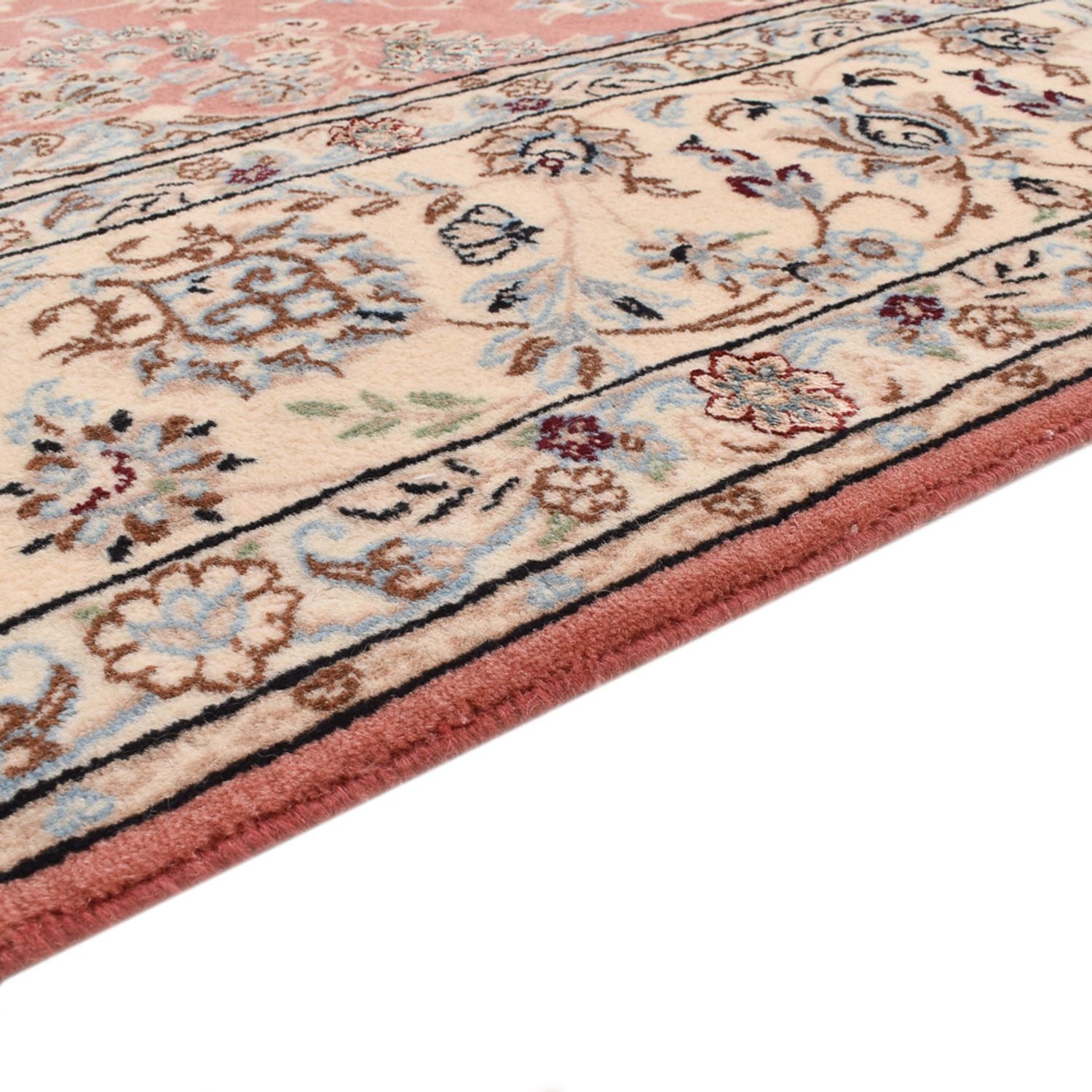 Tapis persan - Nain - Royal - 293 x 202 cm - rouge clair