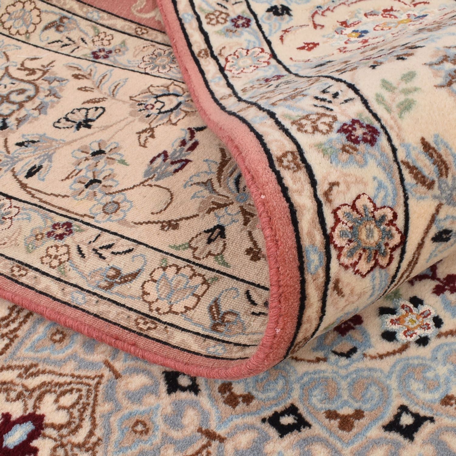 Tapis persan - Nain - Royal - 293 x 202 cm - rouge clair