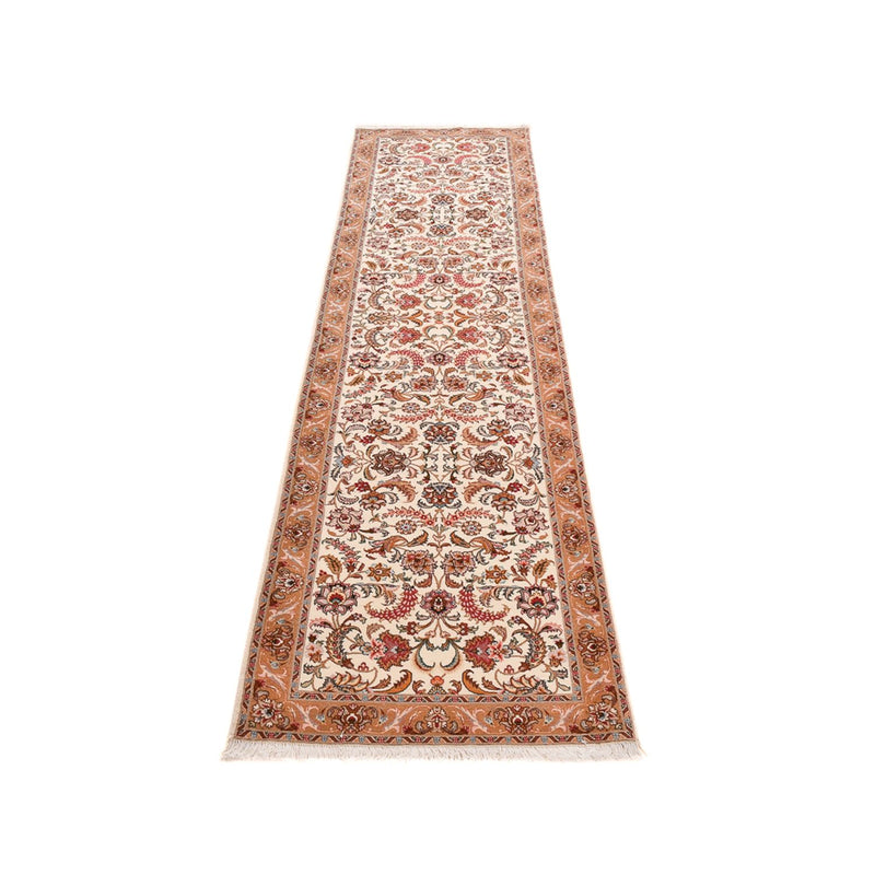 Tapis de couloir Tapis persan - Tabriz - Premium - 317 x 72 cm - beige