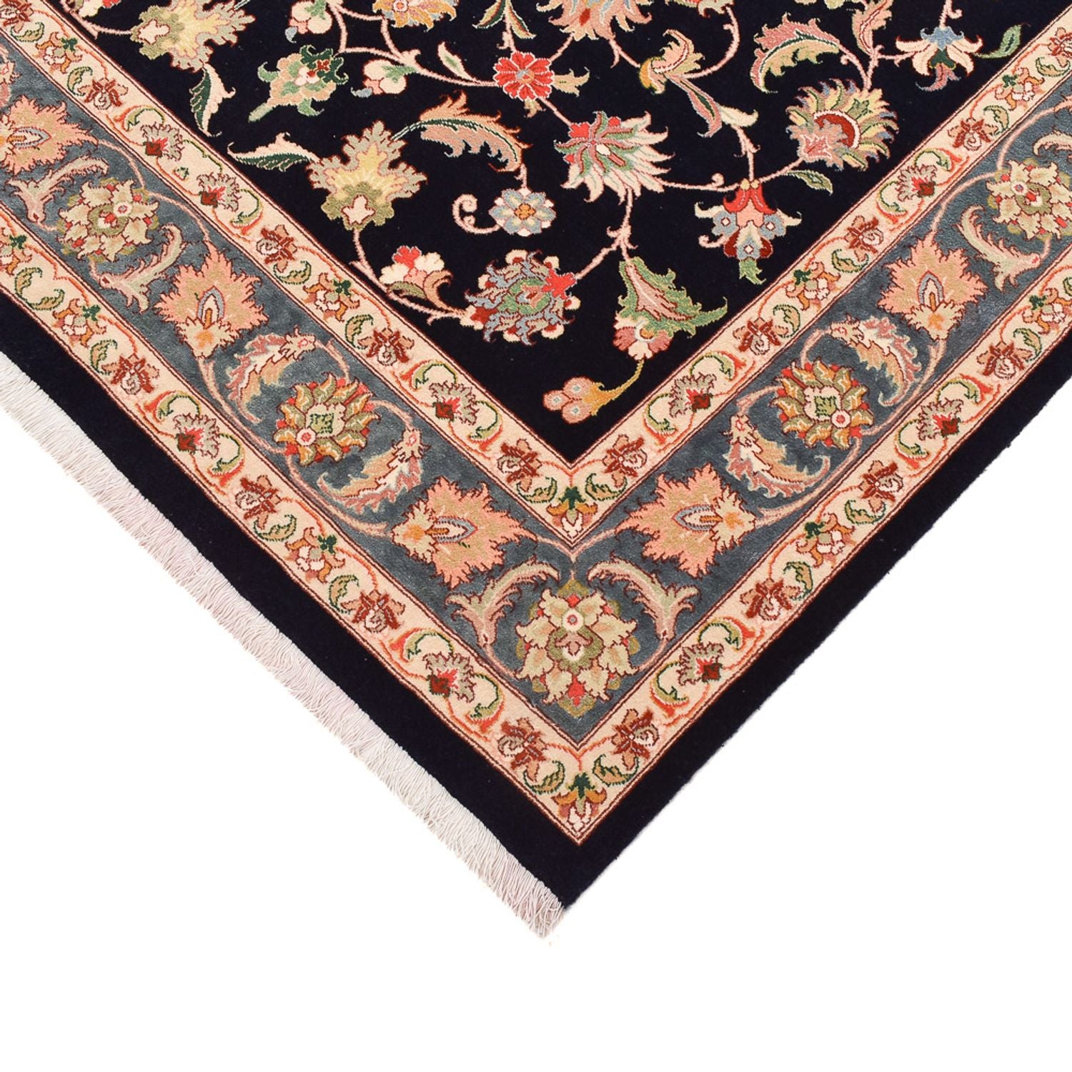 Tapis persan - Bidjar - 265 x 170 cm - bleu foncé