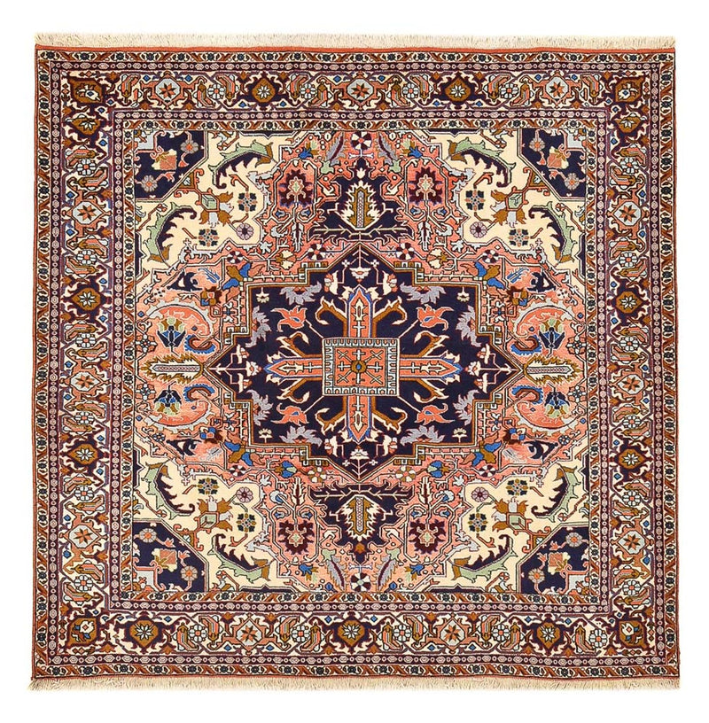 Tapis persan - Nomadic carré  - 200 x 194 cm - rouge clair