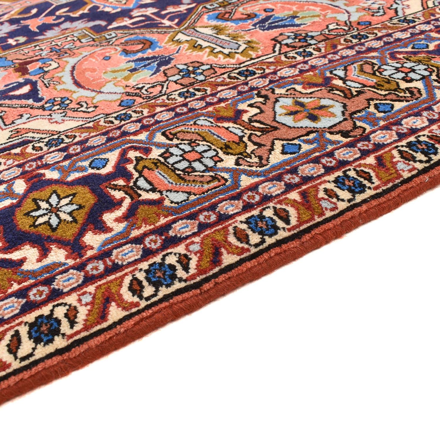 Tapis persan - Nomadic carré  - 200 x 194 cm - rouge clair