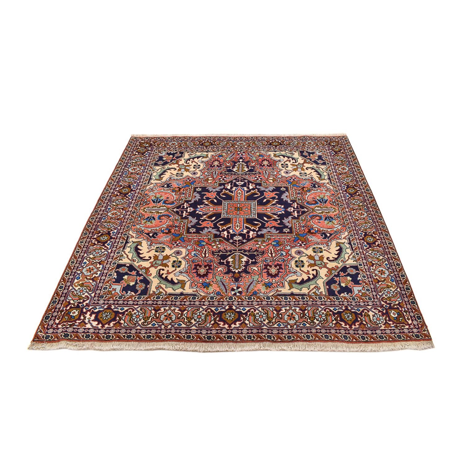 Tapis persan - Nomadic carré  - 200 x 194 cm - rouge clair