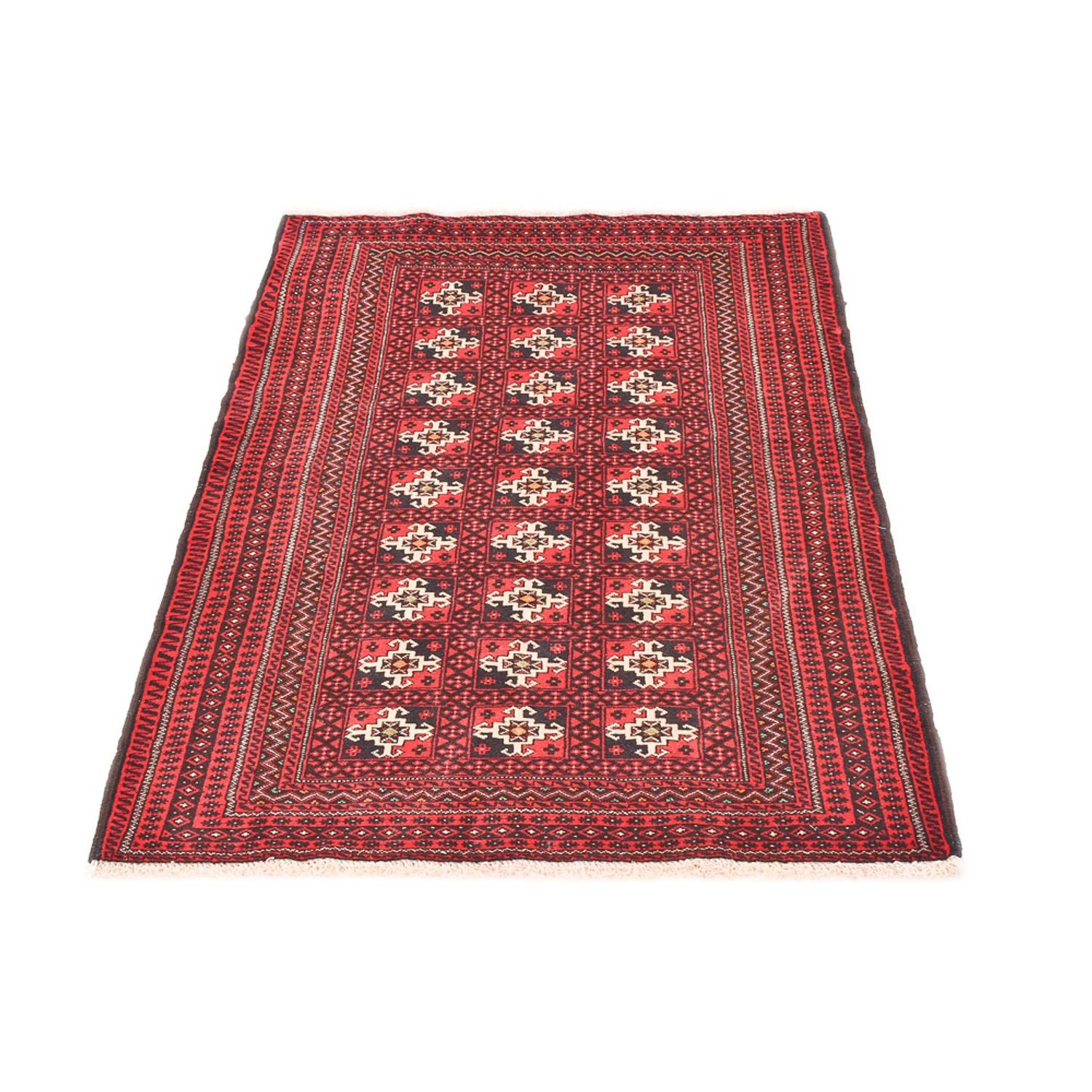 Belutsch Teppich - 140 x 100 cm - rot
