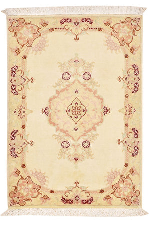 Tapis persan - Tabriz - Royal - 89 x 58 cm - beige clair