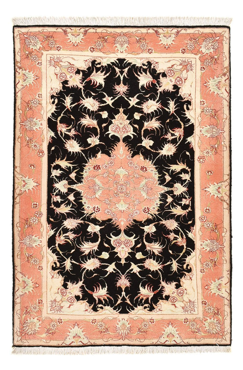 Tapis persan - Tabriz - Royal - 116 x 75 cm - bleu foncé