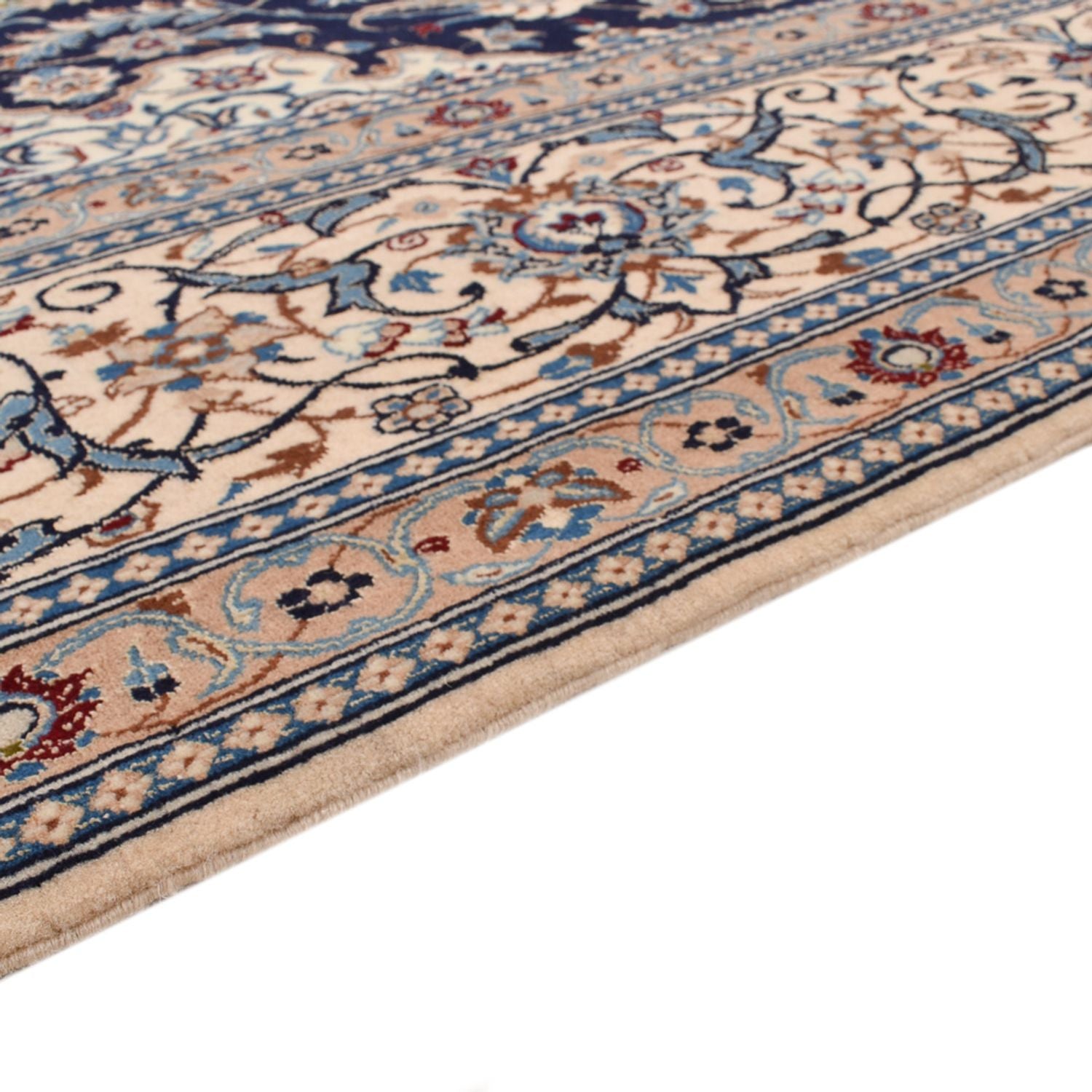 Tapis persan - Nain - Premium - 314 x 200 cm - bleu foncé