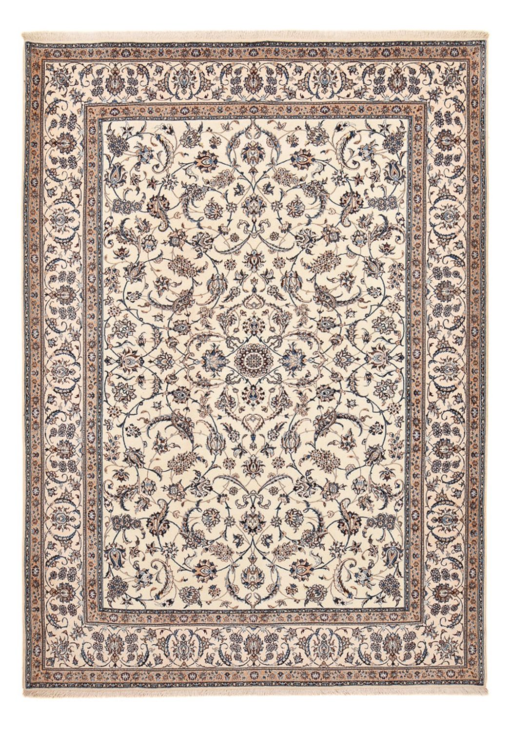 Tapis persan - Nain - Premium - 310 x 217 cm - crème