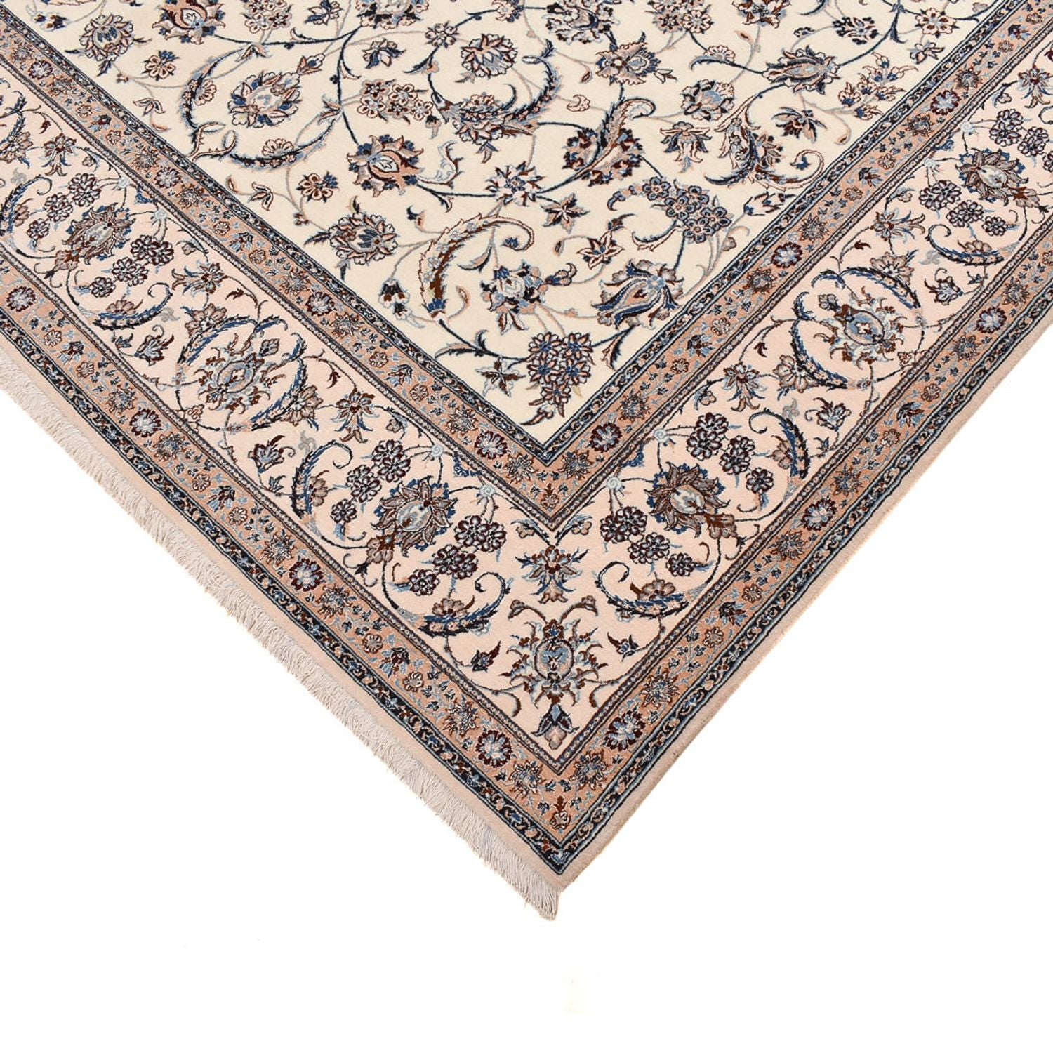 Tapis persan - Nain - Premium - 310 x 217 cm - crème