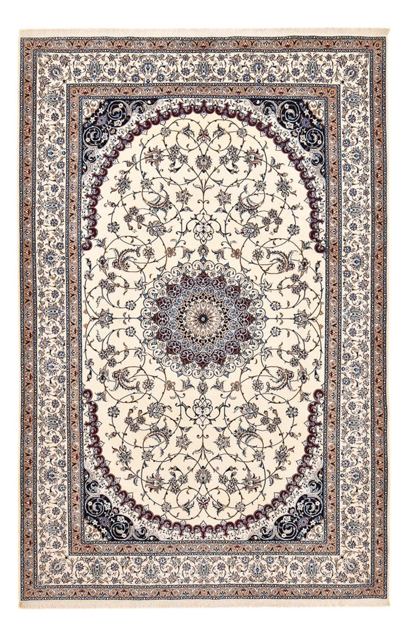 Tapis persan - Nain - Premium - 321 x 210 cm - crème