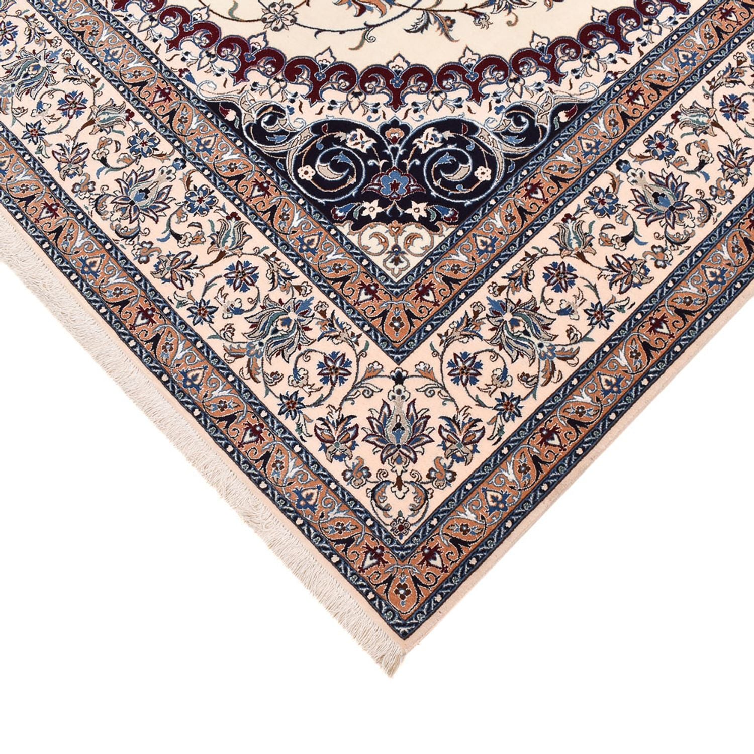 Tapis persan - Nain - Premium - 321 x 210 cm - crème