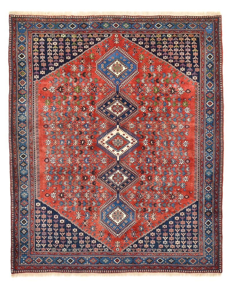 Tapis persan - Nomadic - 260 x 207 cm - rouge