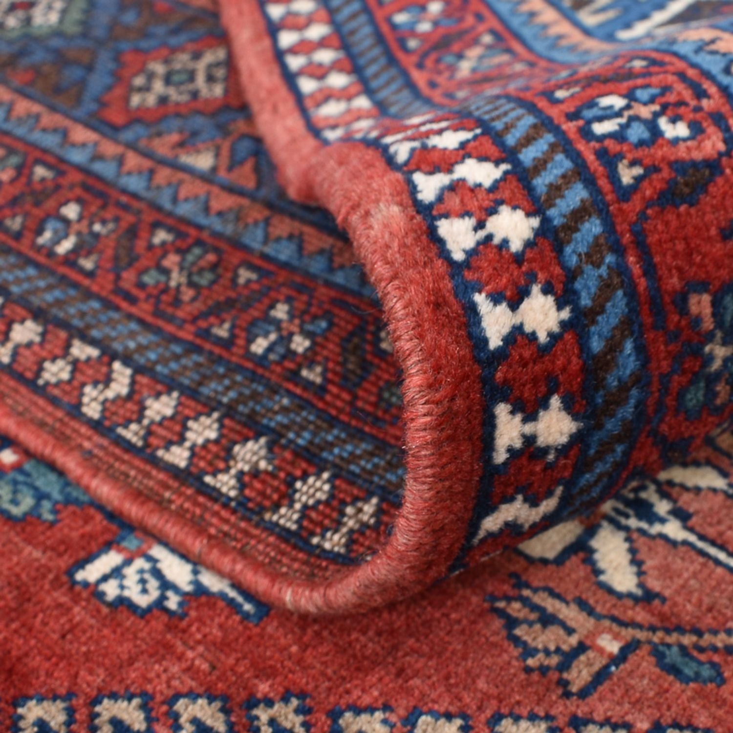 Tapis persan - Nomadic - 260 x 207 cm - rouge