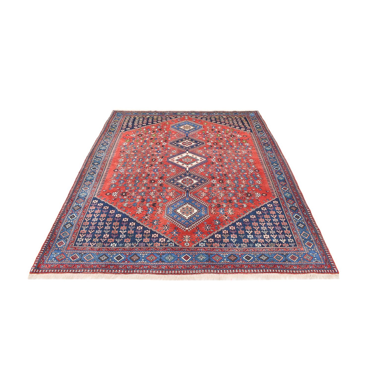 Tapis persan - Nomadic - 260 x 207 cm - rouge