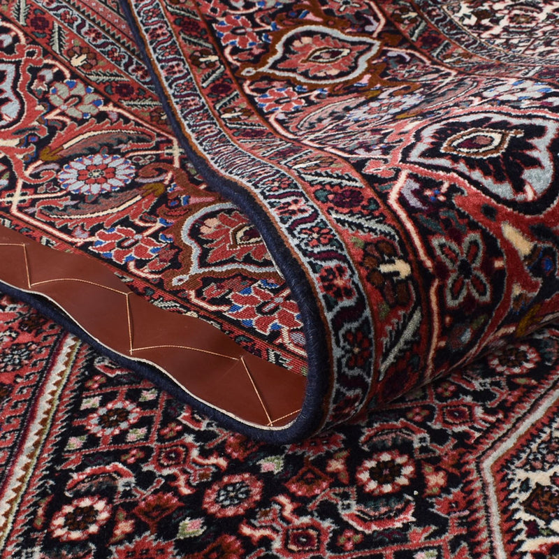 Tapis persan - Bidjar - 315 x 248 cm - rouge foncé