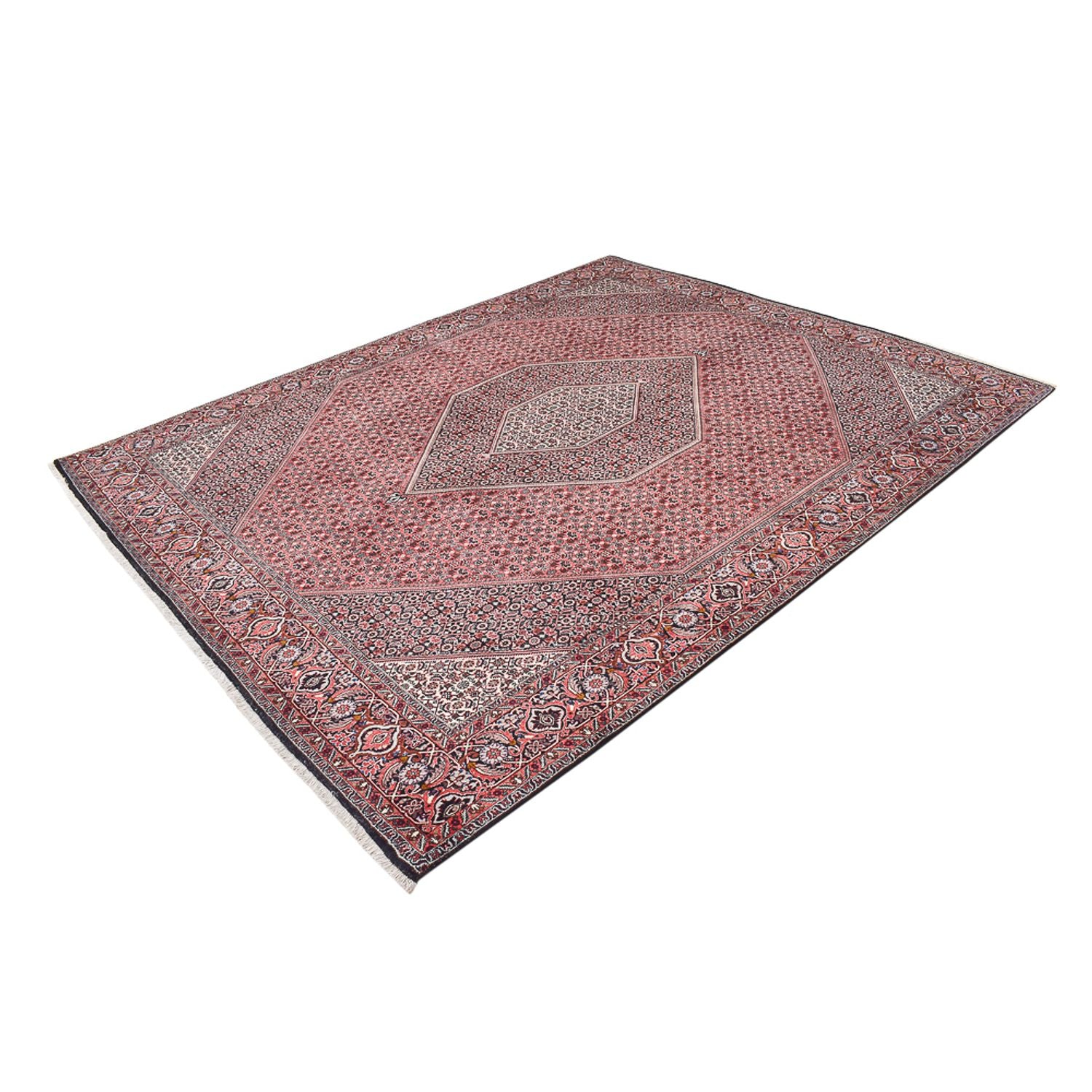 Tapis persan - Bidjar - 315 x 248 cm - rouge foncé