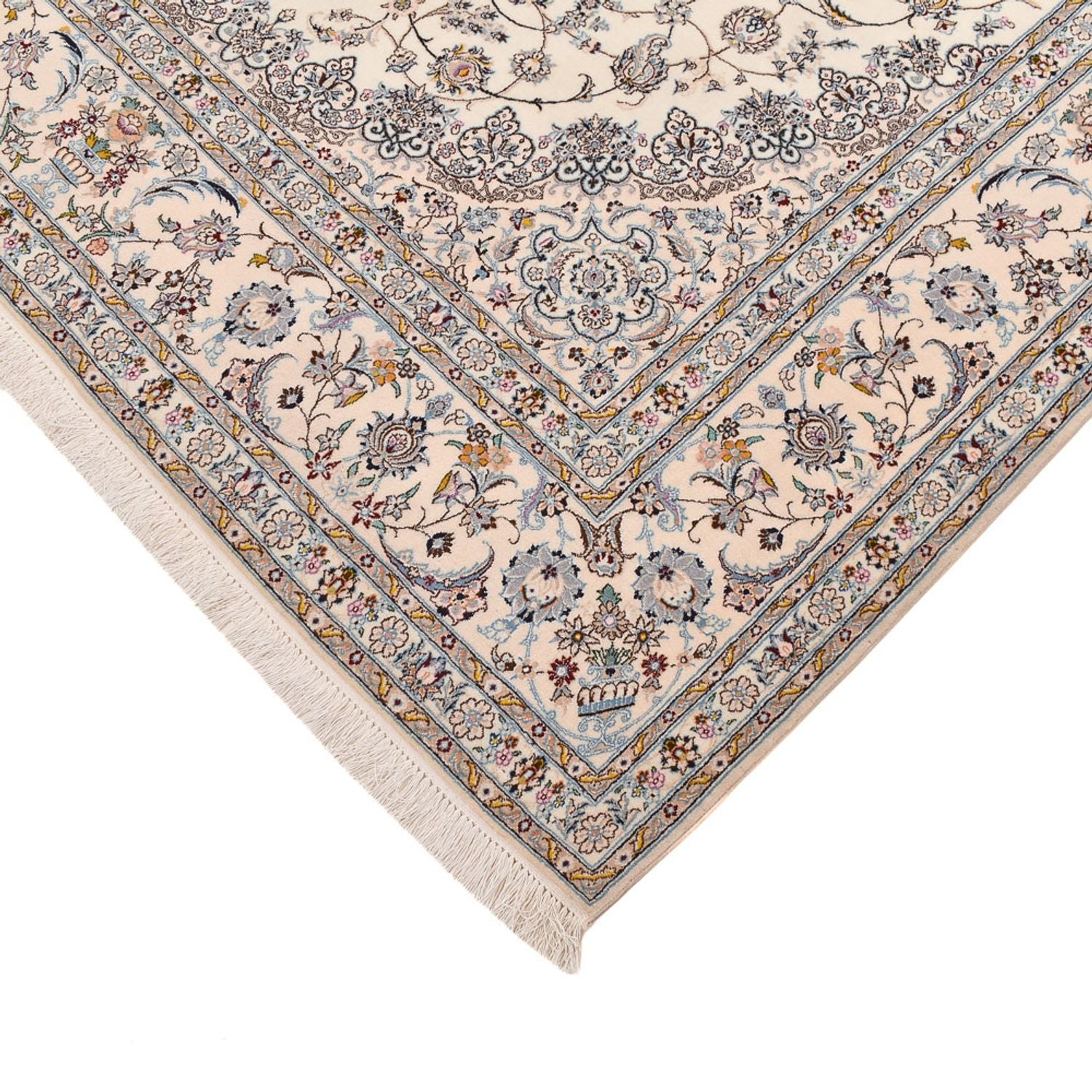 Tapis persan - Nain - Premium - 295 x 200 cm - crème