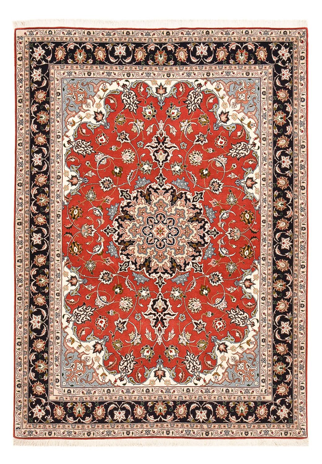 Tapis persan - Tabriz - Royal - 218 x 155 cm - rouge