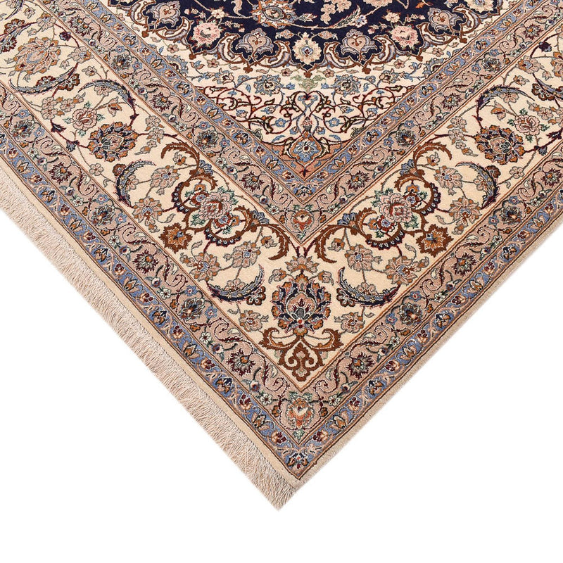 Tapis persan - Isfahan - Premium - 306 x 202 cm - bleu foncé