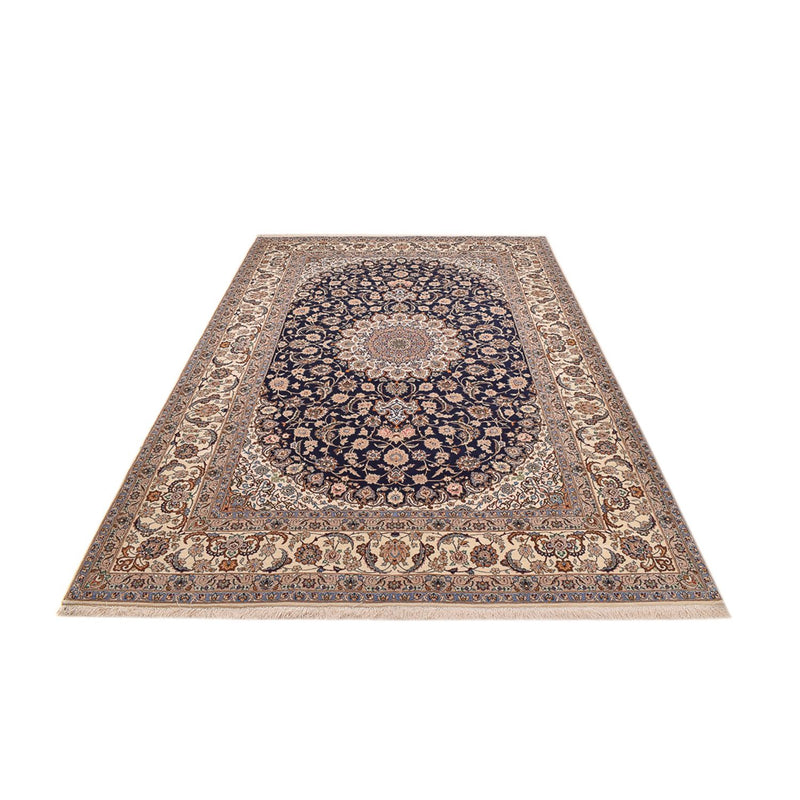 Tapis persan - Isfahan - Premium - 306 x 202 cm - bleu foncé