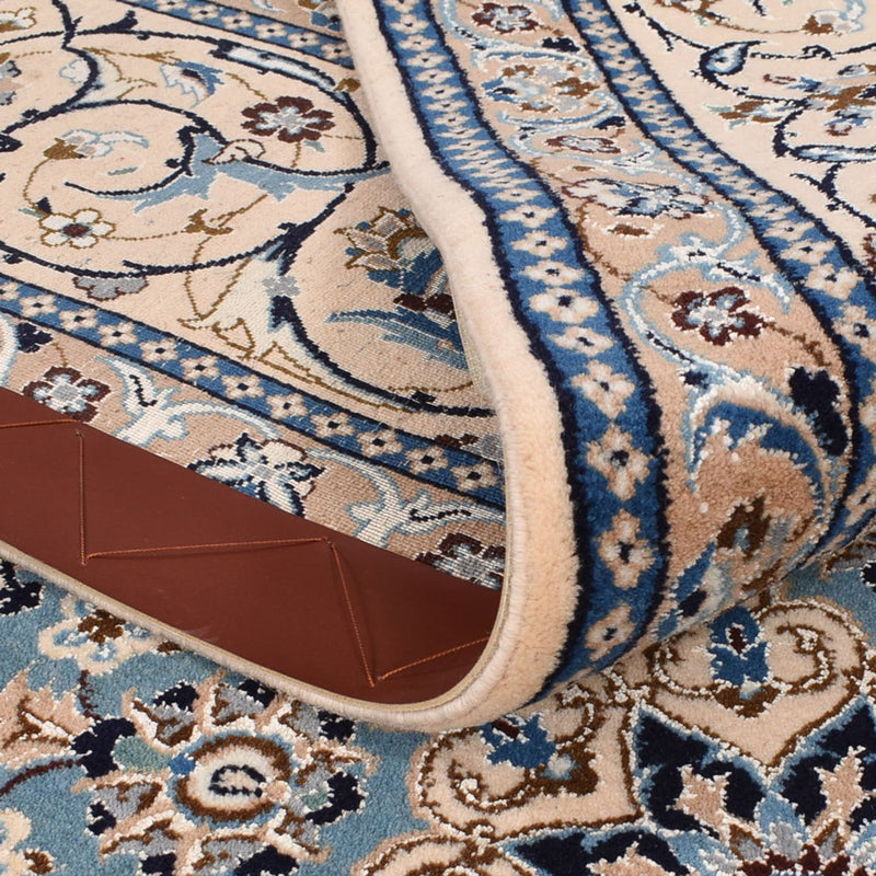 Tapis persan - Nain - Premium - 302 x 197 cm - bleu foncé