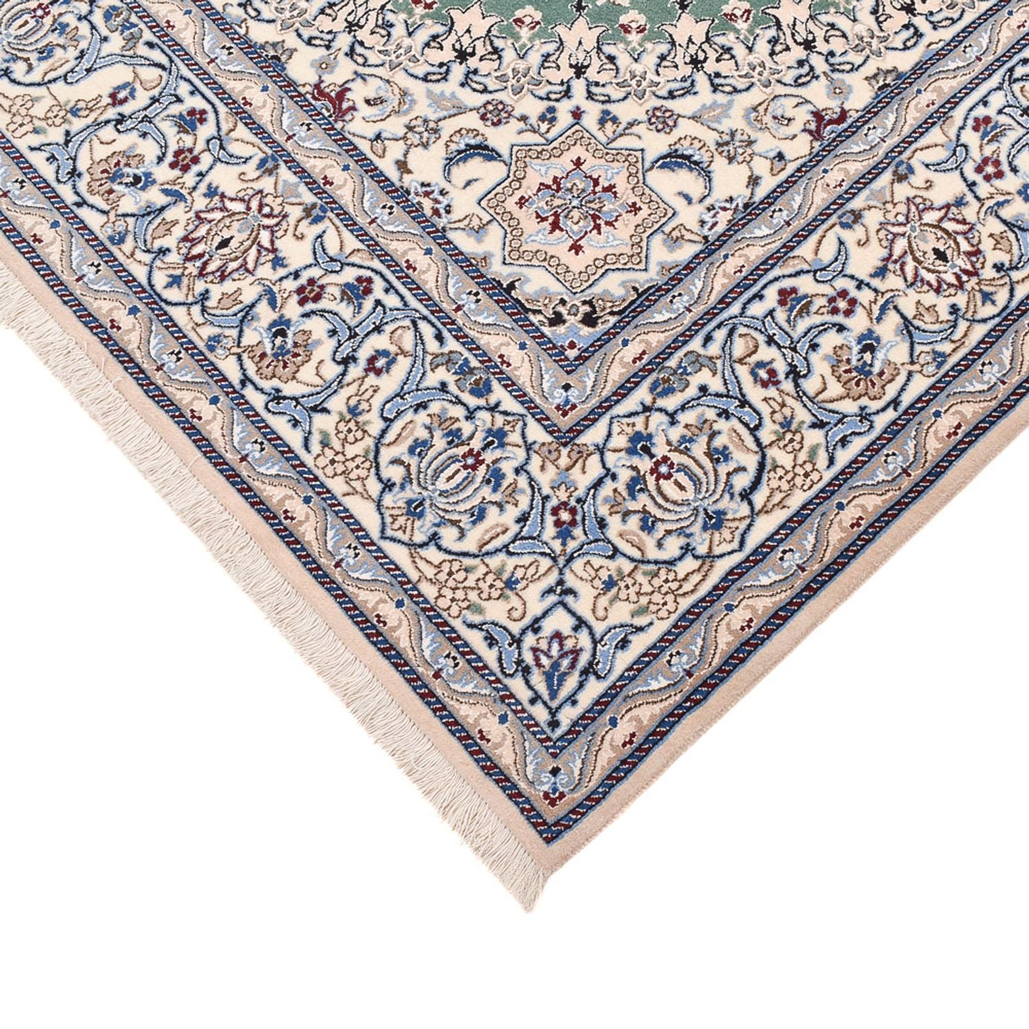 Tapis persan - Nain - Royal - 290 x 204 cm - vert