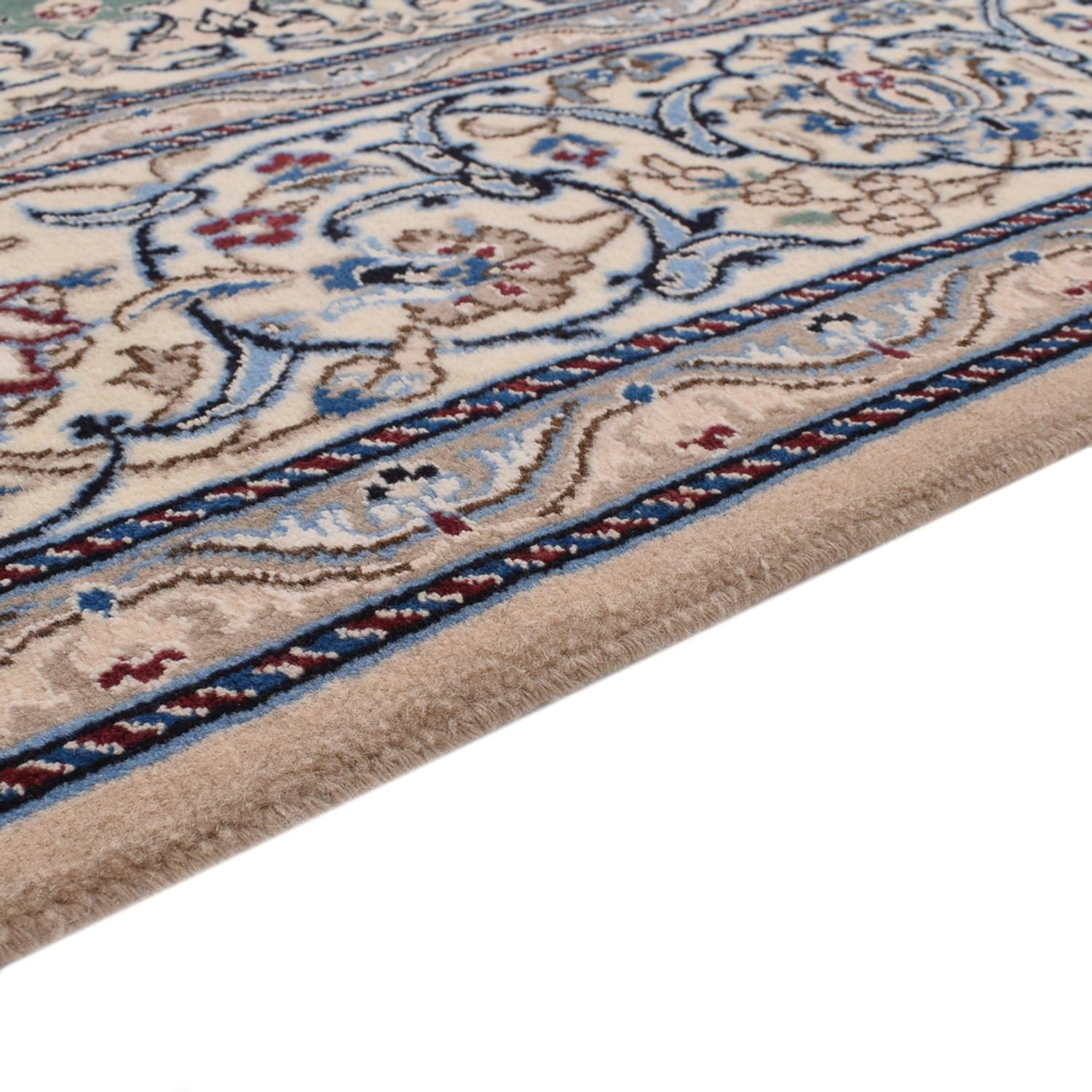 Tapis persan - Nain - Royal - 290 x 204 cm - vert