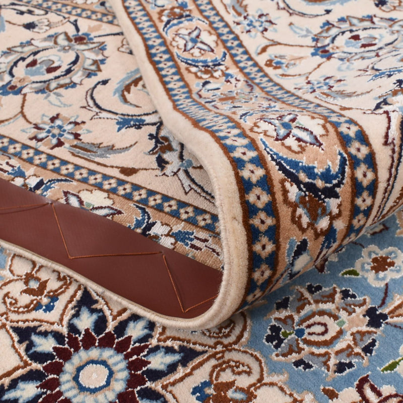 Tapis persan - Nain - Premium - 294 x 202 cm - bleu foncé