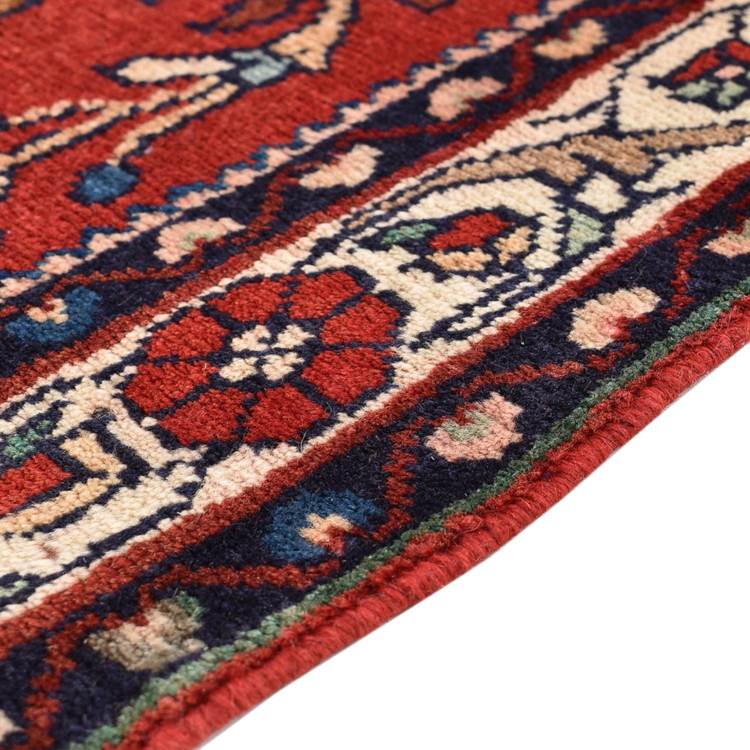Tapis de couloir Tapis persan - Nomadic - 195 x 90 cm - rouge