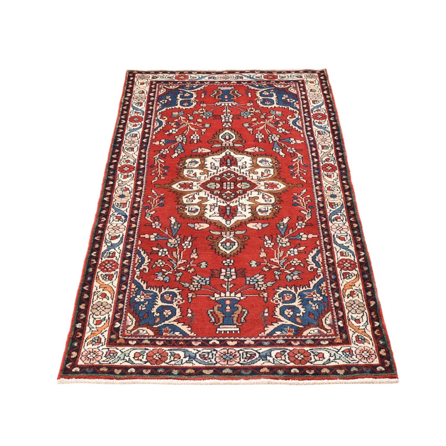 Tapis de couloir Tapis persan - Nomadic - 195 x 90 cm - rouge