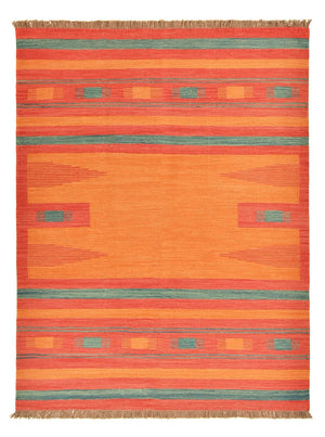Tapis Kelim - Tendance - 203 x 155 cm - multicolore