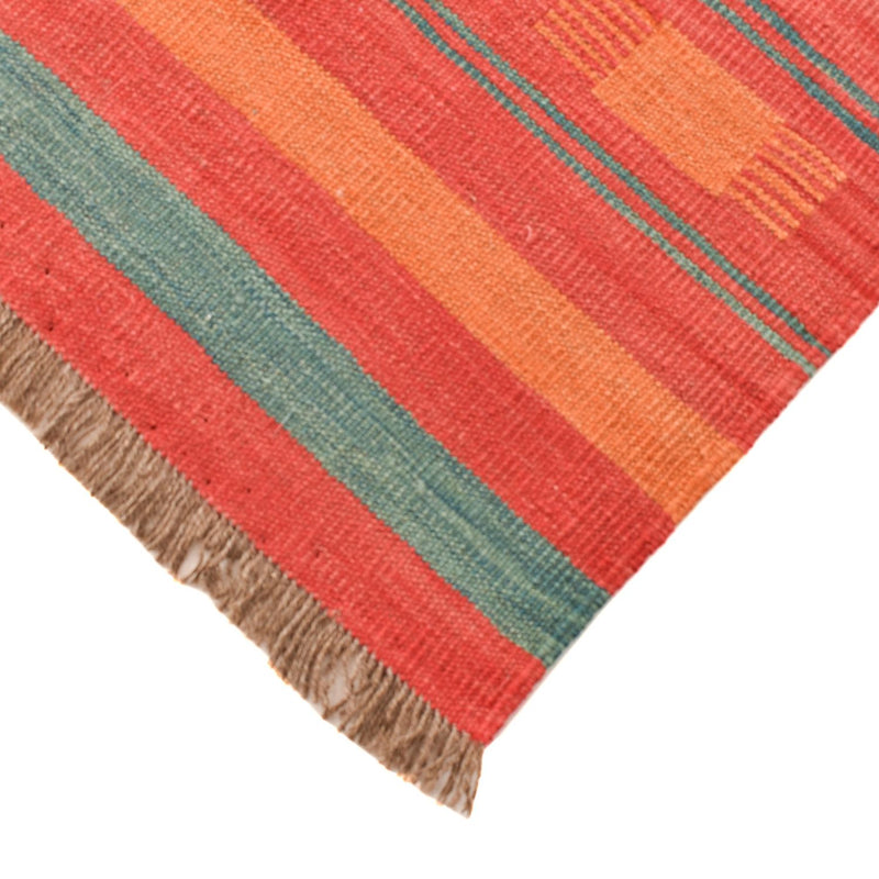 Tapis Kelim - Tendance - 203 x 155 cm - multicolore