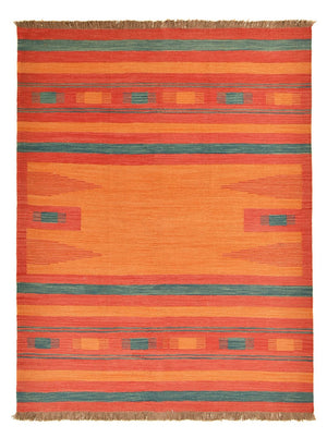 Tapis Kelim - Tendance - 201 x 155 cm - multicolore