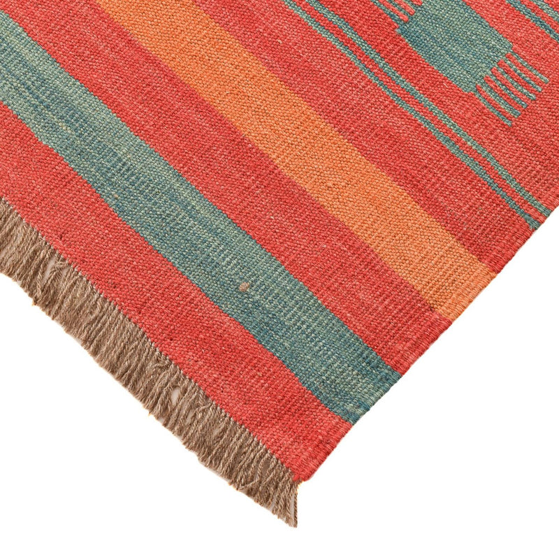 Tapis Kelim - Tendance - 201 x 155 cm - multicolore