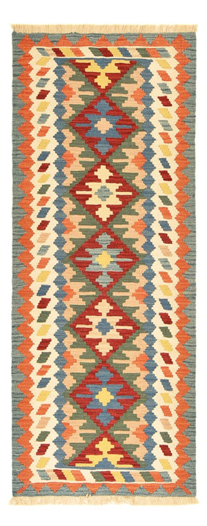 Tapis de couloir Tapis Kelim - Oriental - 200 x 80 cm - multicolore