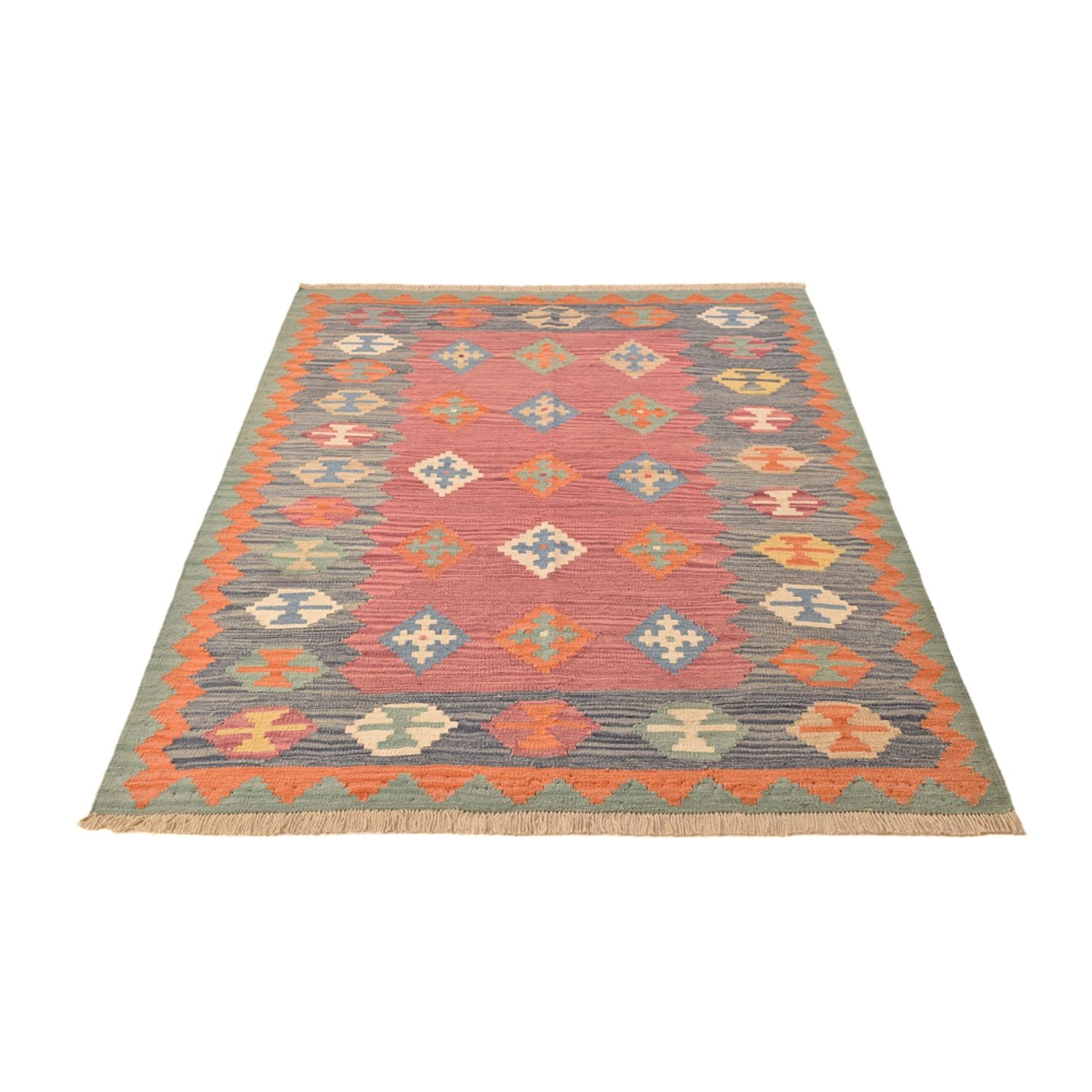 Tapis Kelim - Oriental - 209 x 151 cm - multicolore