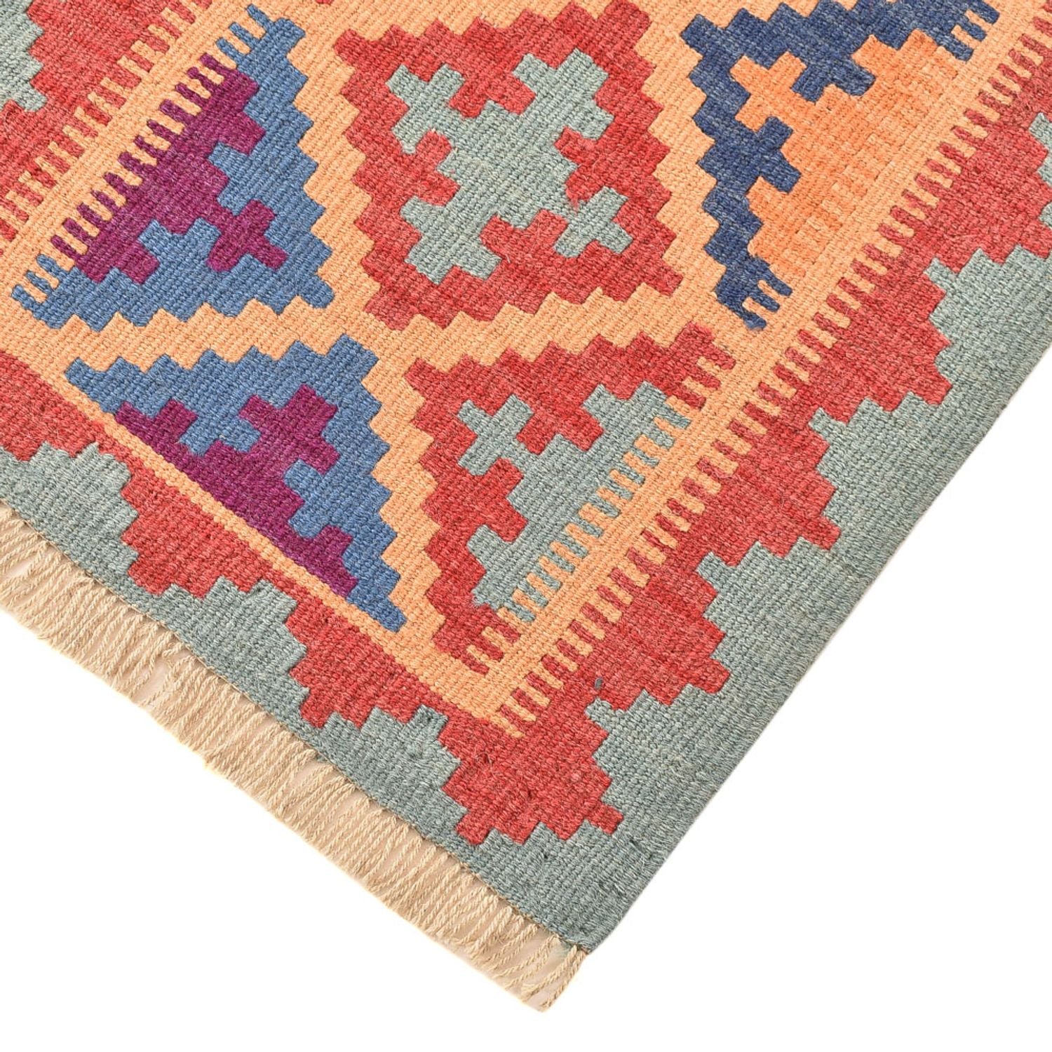 Tapis de couloir Tapis Kelim - Oriental - 196 x 58 cm - multicolore