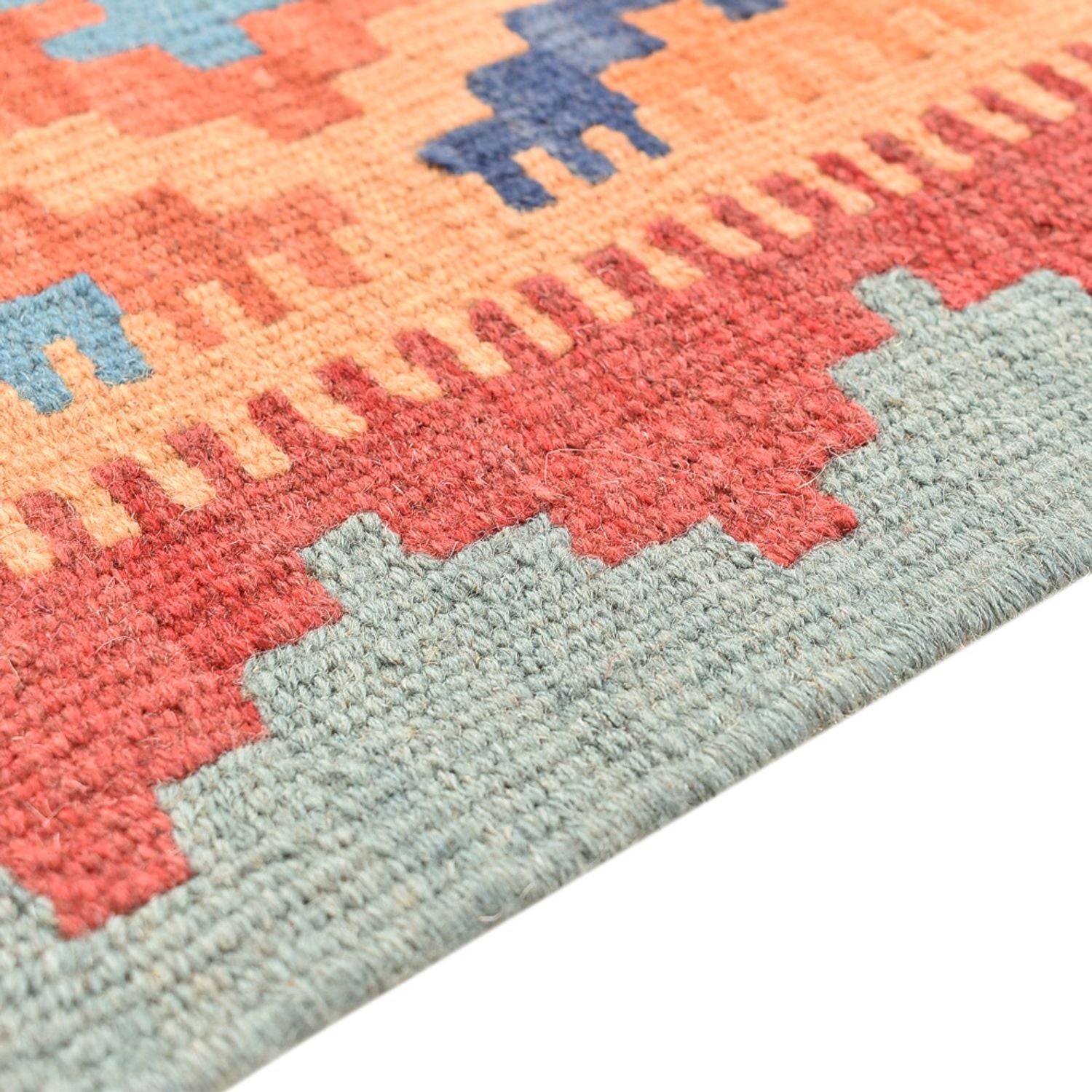 Tapis de couloir Tapis Kelim - Oriental - 196 x 58 cm - multicolore