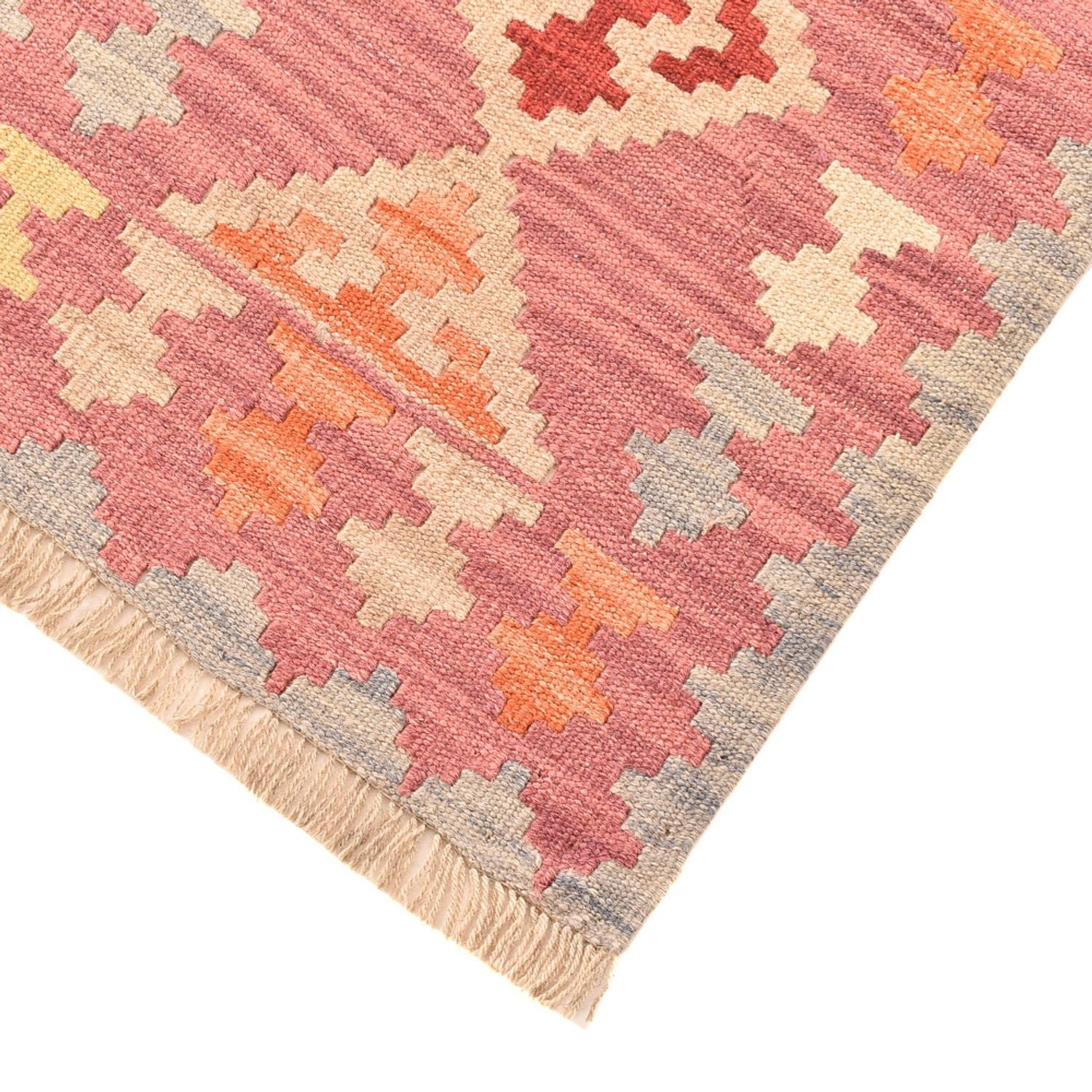Tapis de couloir Tapis Kelim - Oriental - 197 x 63 cm - multicolore