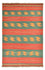Tapis Kelim - Tendance - 212 x 146 cm - multicolore
