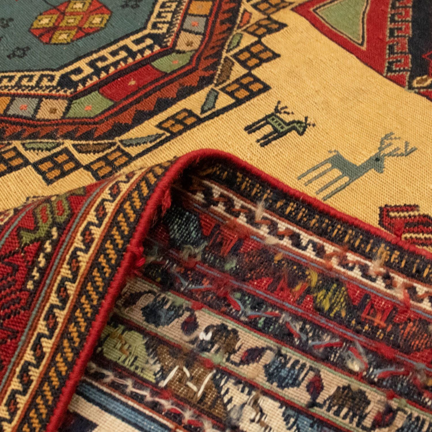 Tapis persan - Nomadic - 298 x 200 cm - or