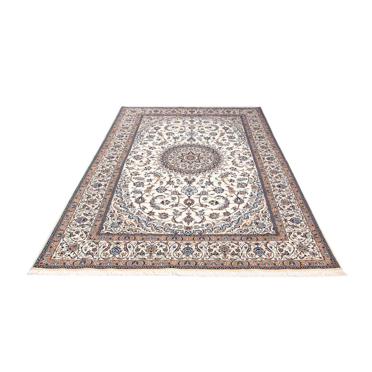 Tapis persan - Nain - Premium - 252 x 157 cm - beige