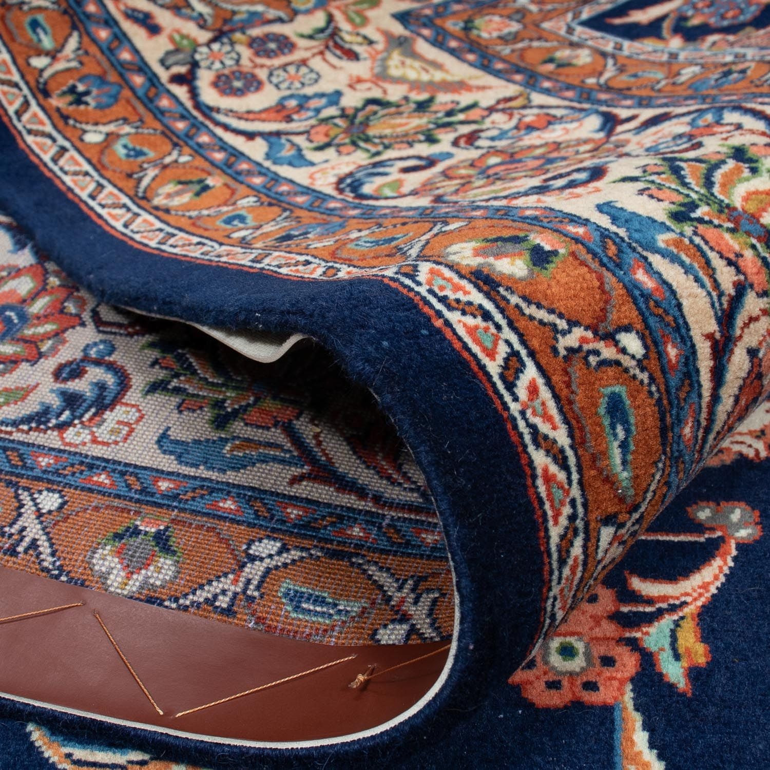 Tapis persan - Royal - 302 x 216 cm - bleu foncé