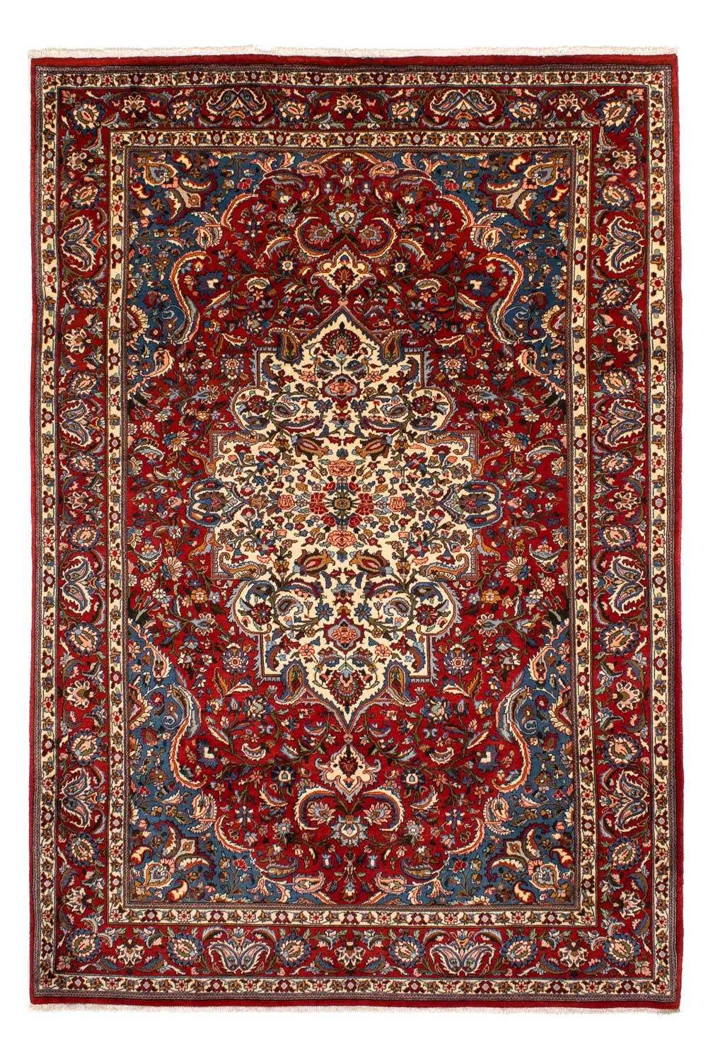 Tapis persan - Nomadic - 297 x 200 cm - rouge foncé