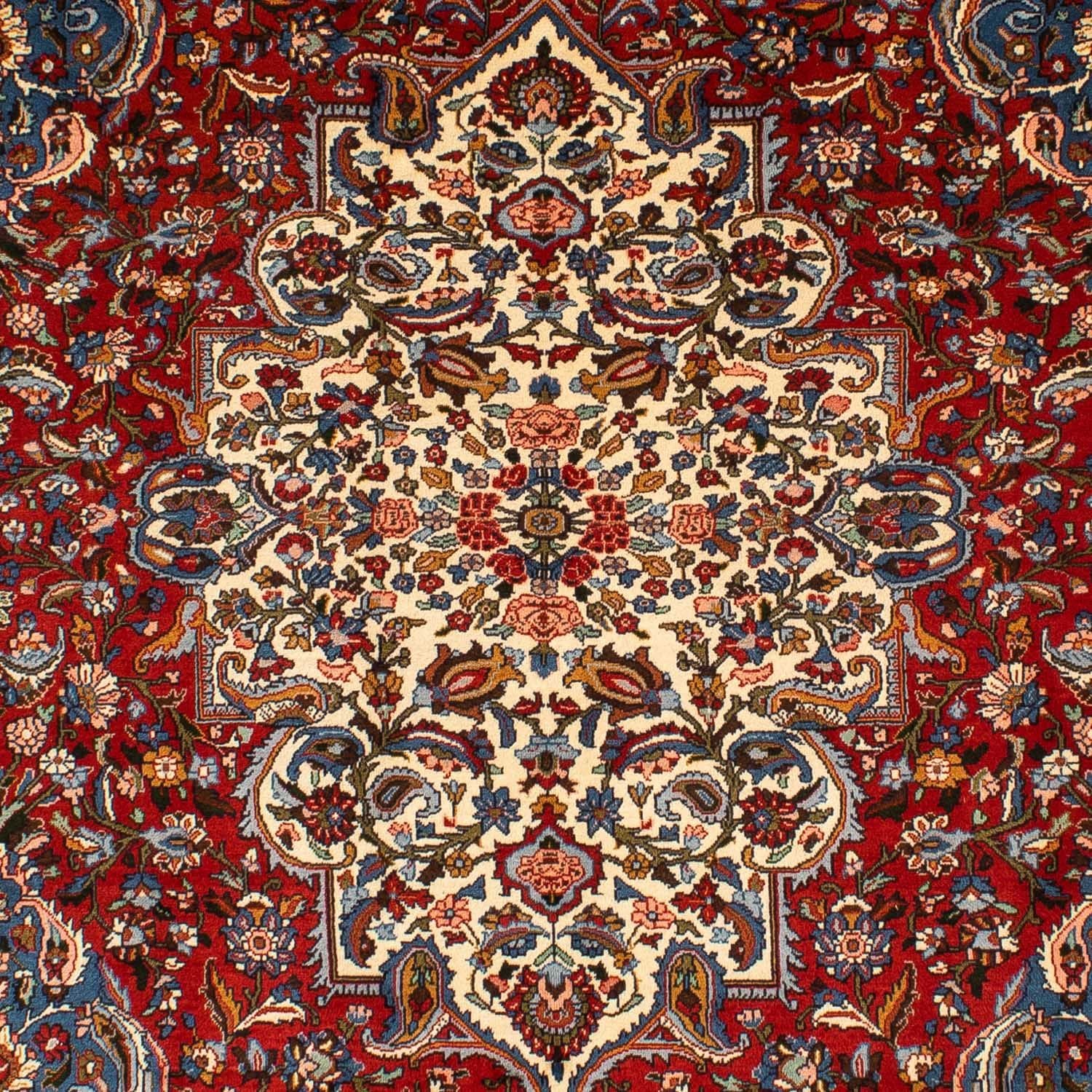Tapis persan - Nomadic - 297 x 200 cm - rouge foncé