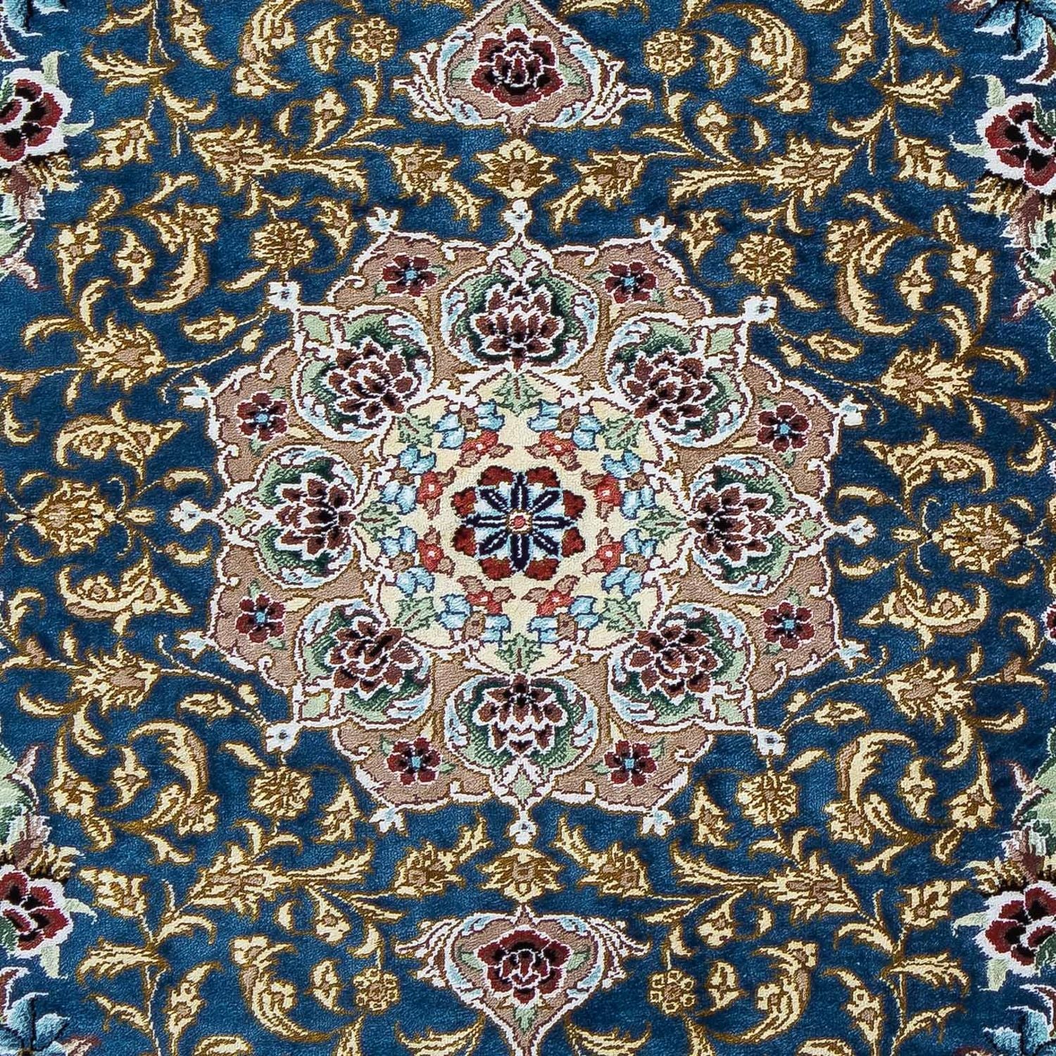 Tapis persan - Ghom - 85 x 59 cm - bleu