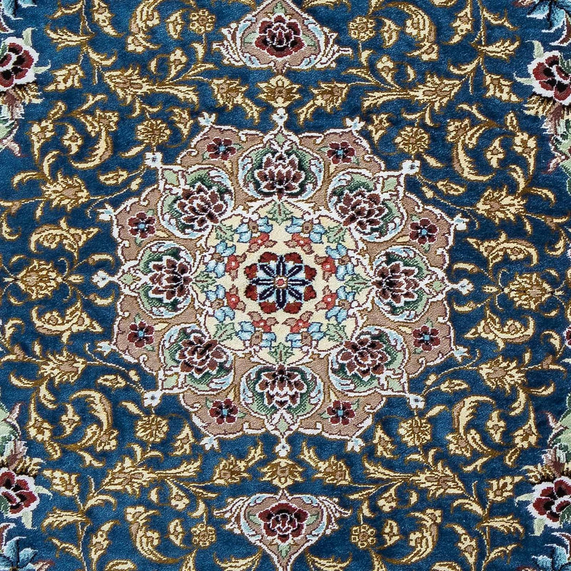Tapis persan - Ghom - 85 x 59 cm - bleu