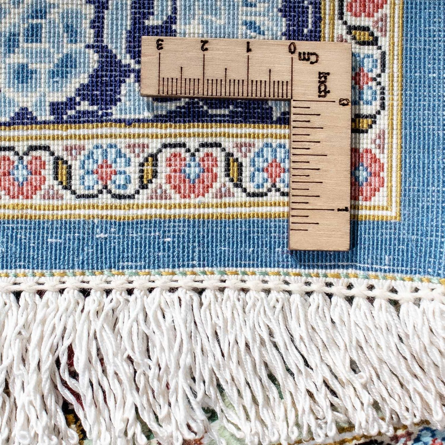 Tapis persan - Ghom - 85 x 59 cm - bleu
